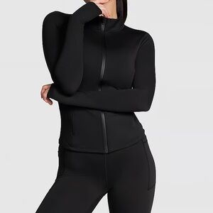 💙 PINK Victoria's Secret Black Zip-Up Jacket